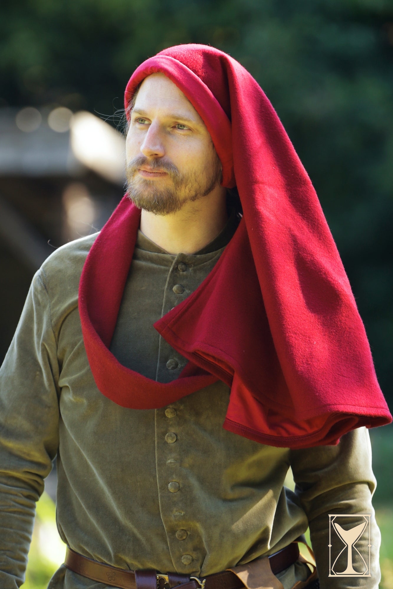 Simple Liripipe Hood - Brushed Wool