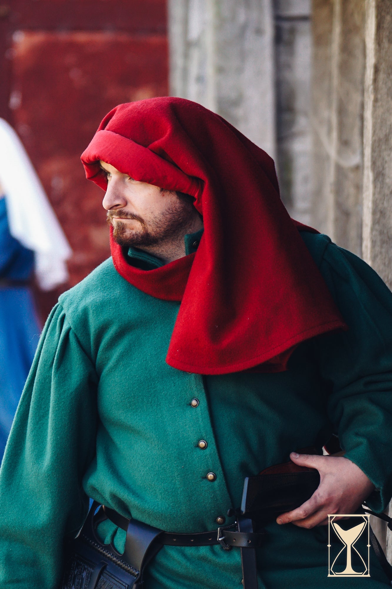 Simple Liripipe Hood - Brushed Wool