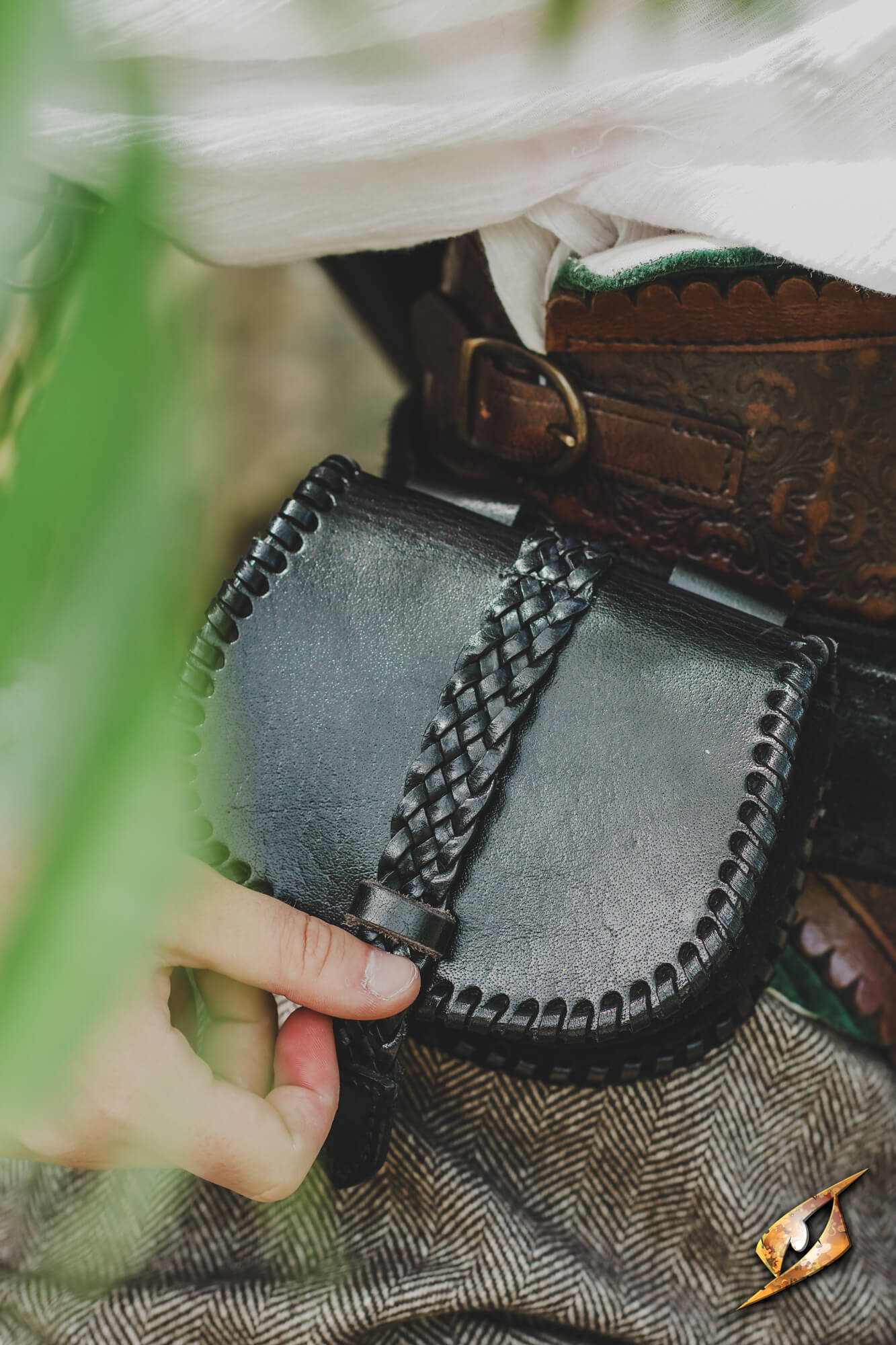 Medieval leather pouch - Small