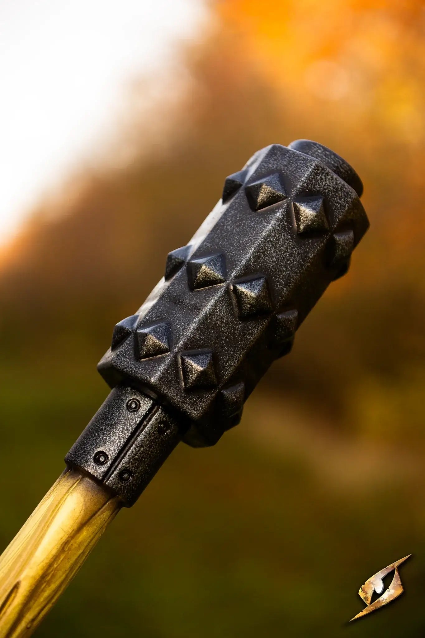 Battle Standard - Spiked Mace Top showcasing a detailed spiked design, perfect for enhancing your banner's imposing presence.