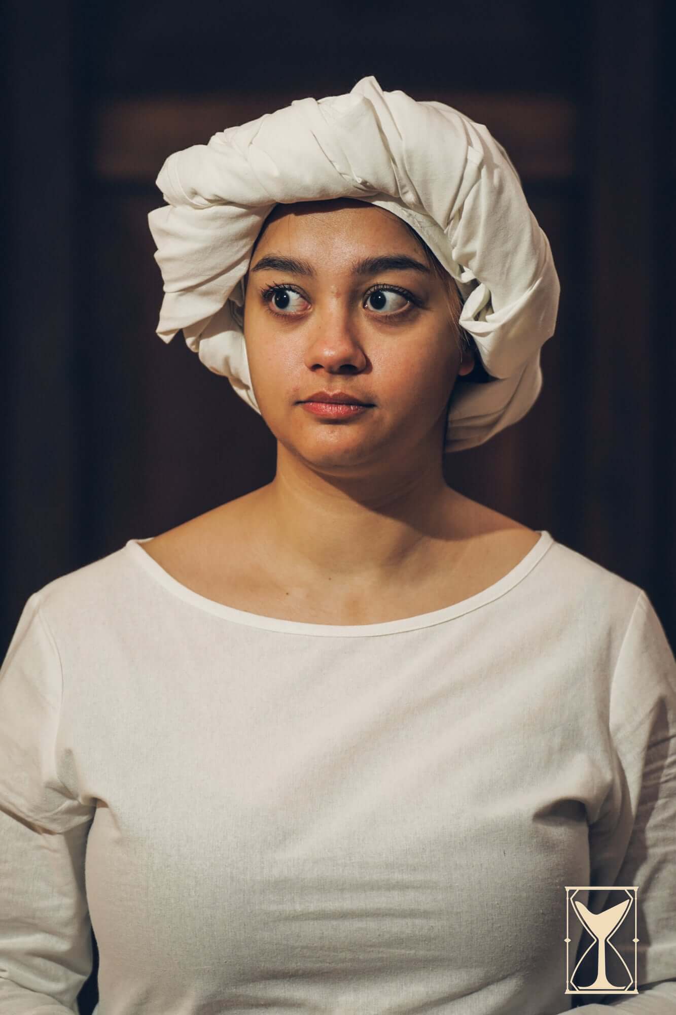 Rectangular Veil and Fillet - Cotton