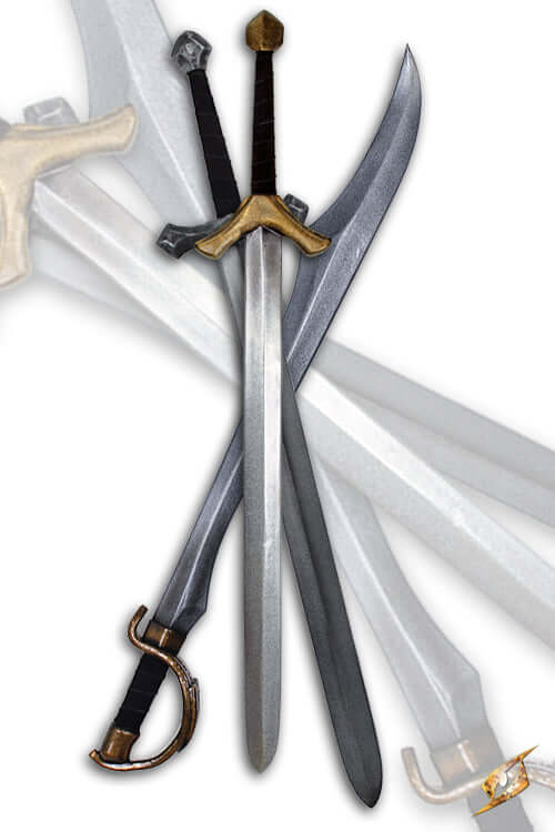 2Q - Long Sword - Classic - 100 cm | Handmade LARP weapon with unique design and finish features.